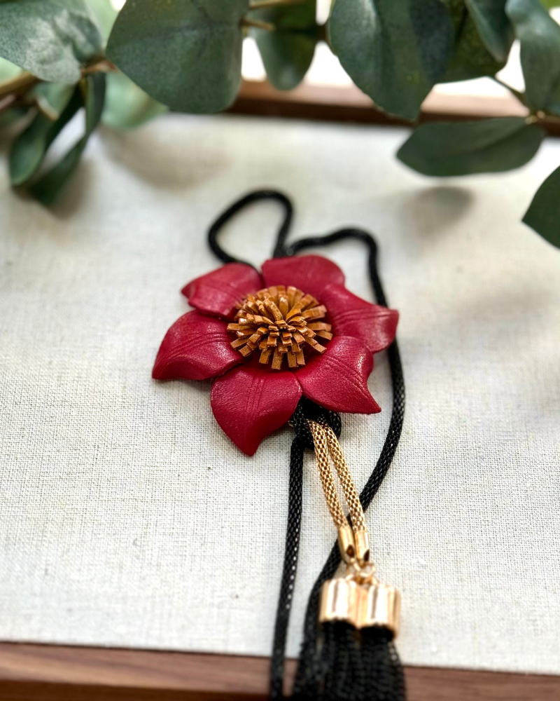 Pinwheel Blossom Necklace - Handmade