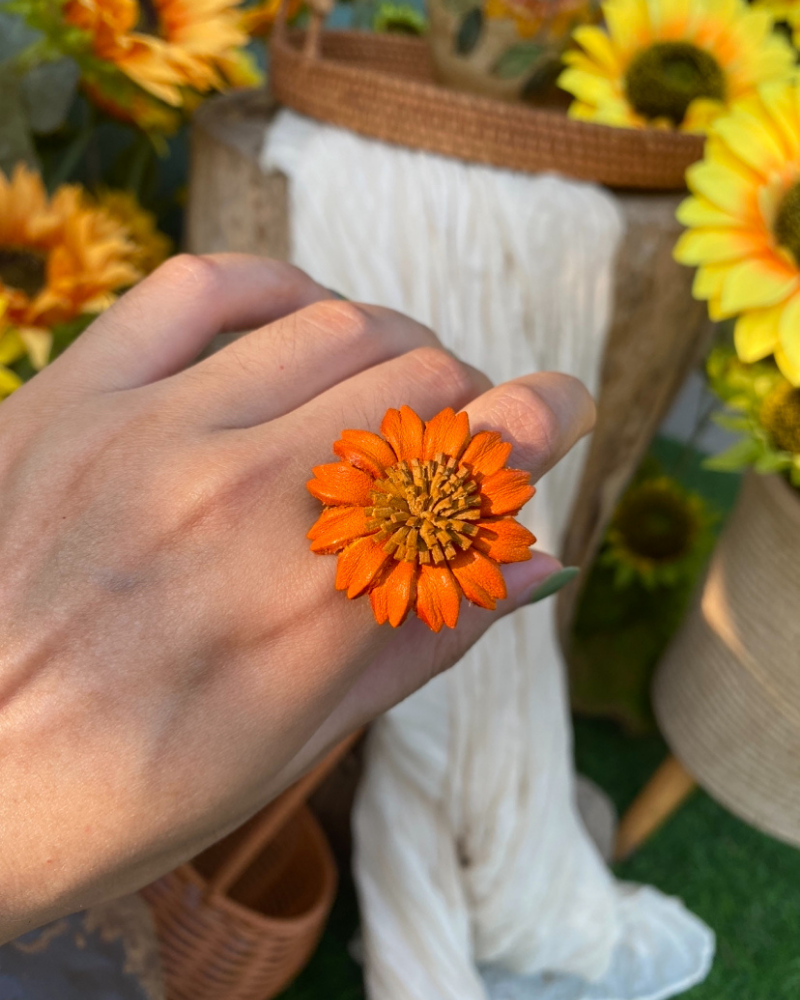 Daisy Ring - Handmade