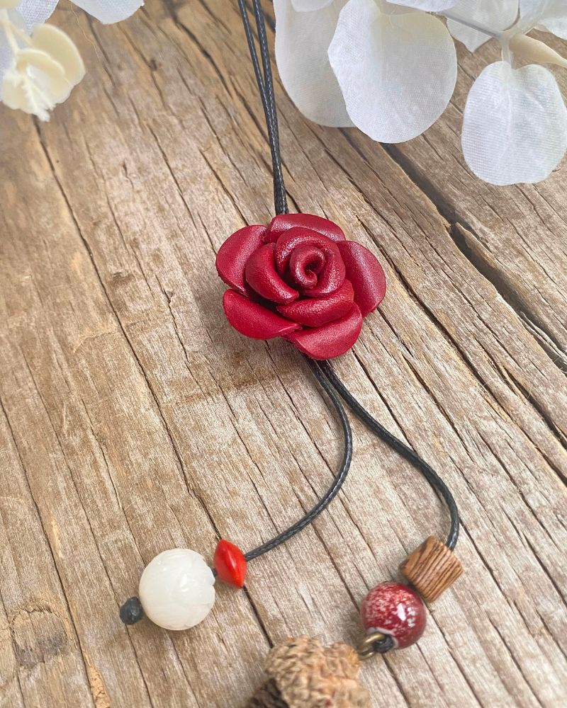 Rose Necklace - Handmade