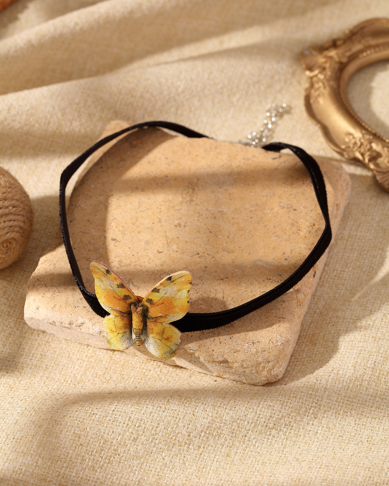 Forest Velvet Choker - Handmade