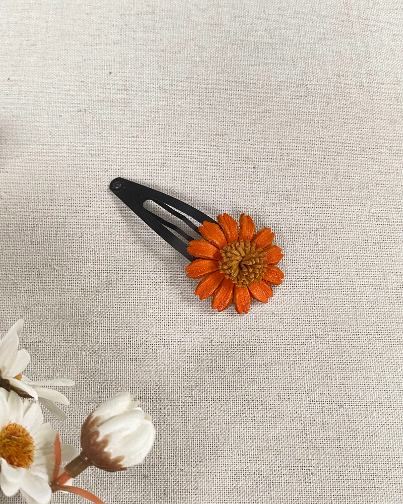 Daisy Hair Clip - Handmade