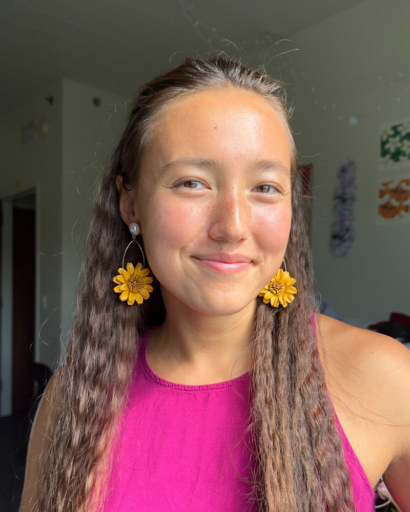 Sunflower Charm Earrings - Handmade