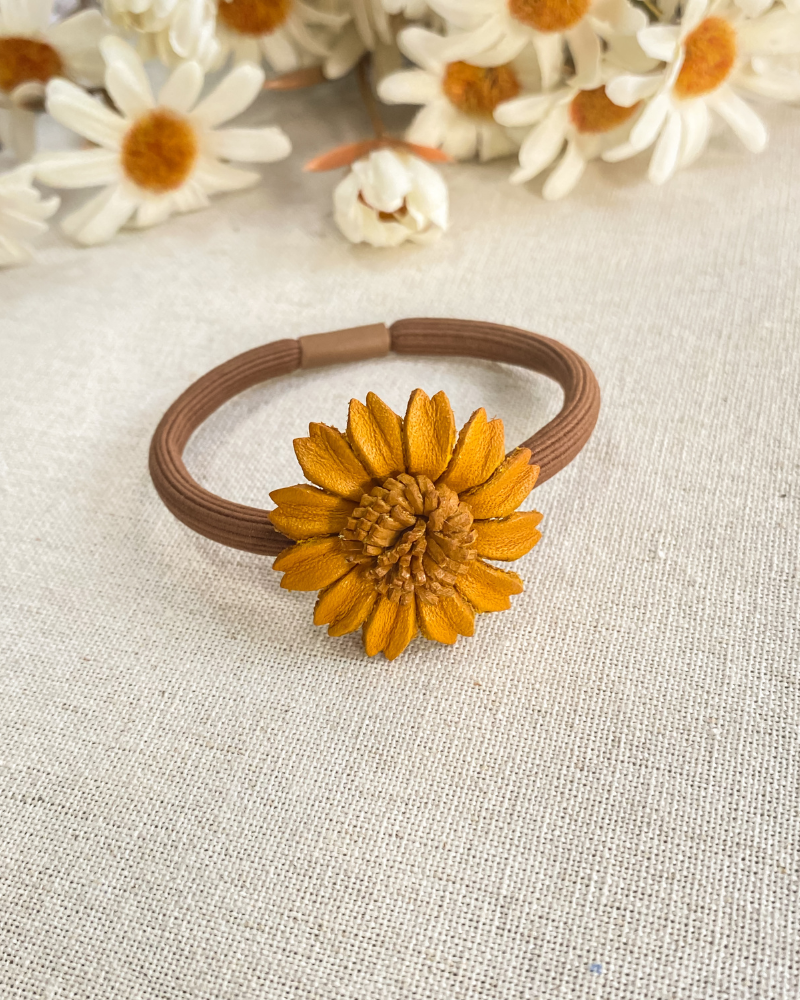 Daisy Hair Tie - Handmade