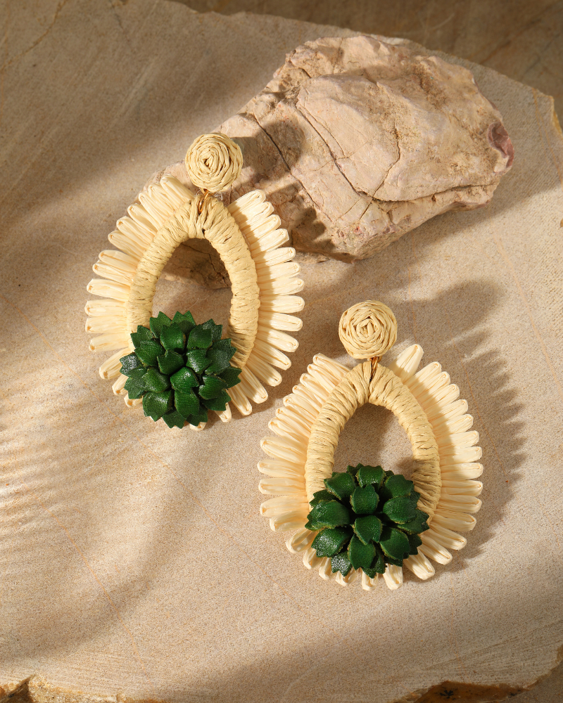 Life Unfolding Earrings - Handmade