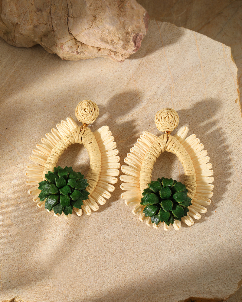 Life Unfolding Earrings - Handmade