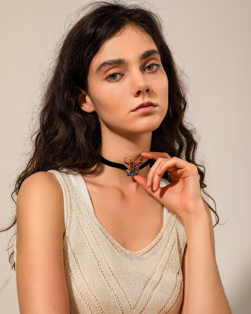 Genesis Velvet Choker - Handmade